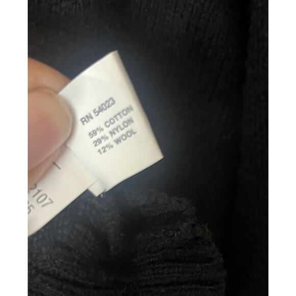 Vintage GAP Wool Blend Sweater Men’s XL Black Crew Neck Long Sleeve Y2K - Picture 6 of 6